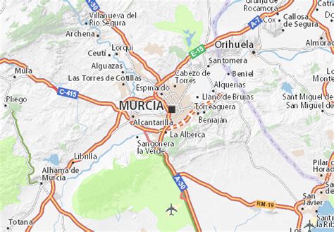 murcia carte|Mappa MICHELIN Murcia